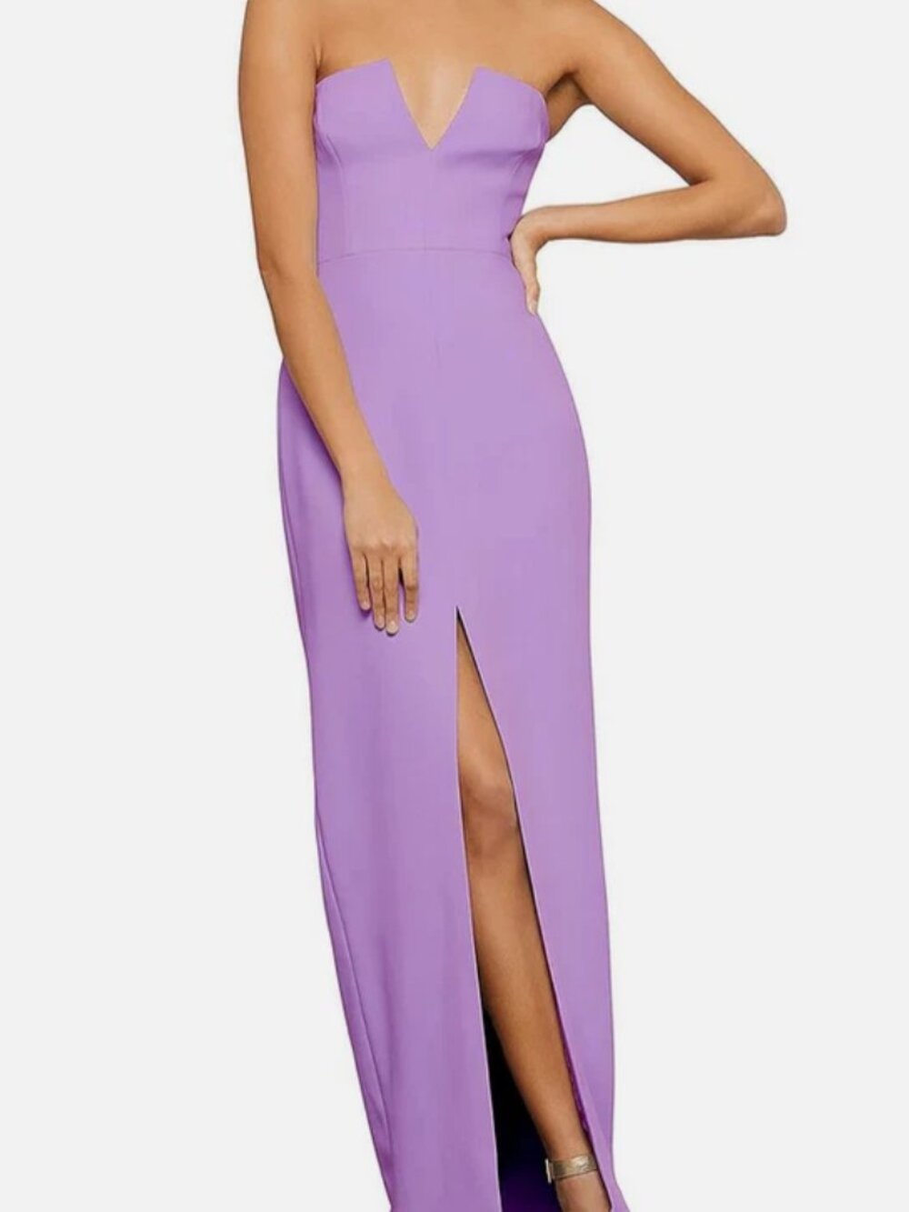 BCBGMAXAZRIA Violet Strapless Gown Size 8 Formal Maxi Dress NWT